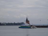 Beim Verlassen des Hafens