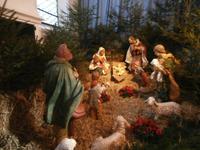 Weihnachtskrippe in der Klosterkirche  Andechs am Ammersee