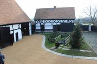 Hof des Dorfmuseums in Markersdorf