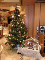 Die Weihnachtsdekoration im Hotel Christel