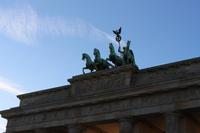 Skulptur mit Siegesgöttin Victoria auf dem Brandenburger Tor 