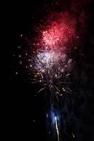 Höhenfeuerwerk um Mitternacht