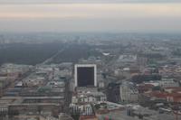 Blick auf das Reichstagsgebäude vom Fernsehturm