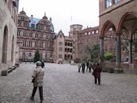 Der Innenhof des Schlosses Heidelberg