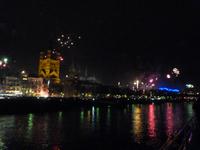 Blick vom Rhein auf Köln