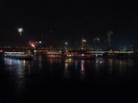 Silvesterschiffe auf dem Rhein