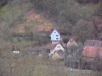 Blick zum Toppler Schlösschen in Rothenburg