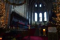 114 Bamberg, Altar mit Bischofsstuhl und Papstgrab