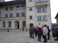 Die Stadtführerin bei der Arbeit