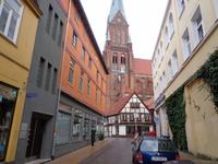 Schwerin, Altstadt mit Blick zum Dom