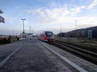 Die Regiobahn bei der Ausfahrt