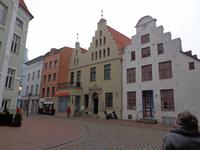 Schöne Häuser in der Altstadt von Rostock