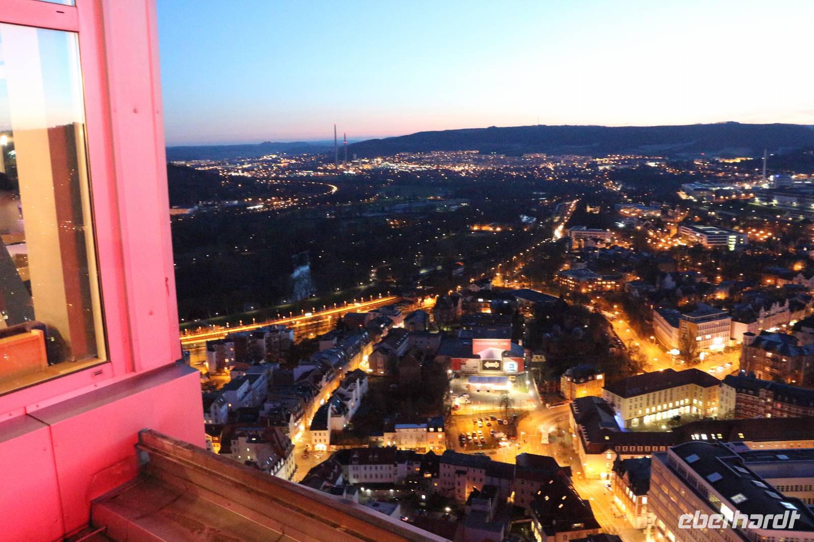 Jena - Blick vom Jentower ins Saaletal