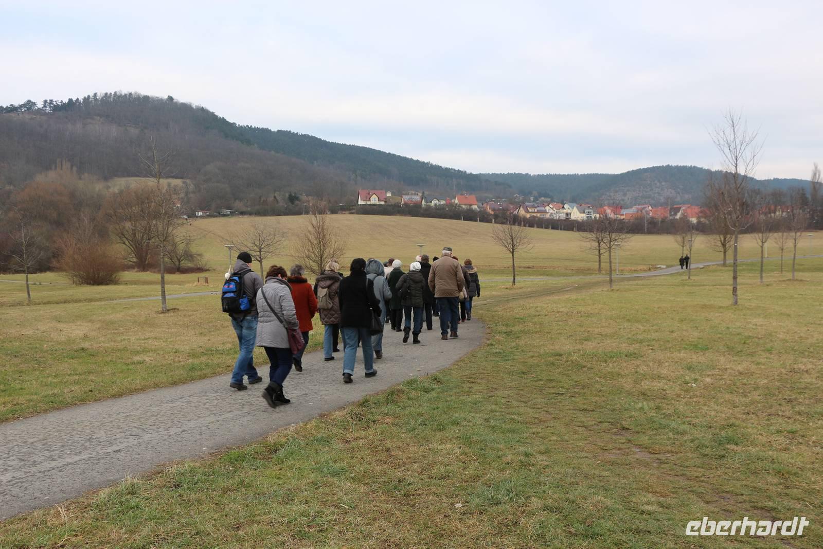 Neujahrswanderung in Jena-Lobeda - nach Drackendorf
