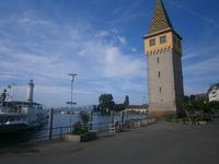 Lindau am Bodensee, Hafen mit Mangturm