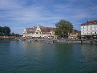 Blick auf die den Anleger von Lindau