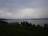 Blick von der Wallfahrtskirche Birnau auf das 