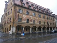 Das Alte Rathaus von Ulm mit prächtiger Fassade