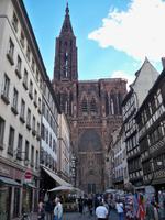 Blick zum Münster, Straßburg