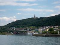 Mündung der Nahe in den Rhein bei Bingen