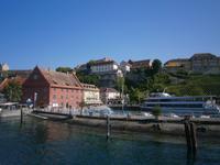 Beim Verlassen des Meersburger Hafens