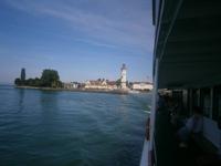 Beim Verlassen des Hafens von Lindau