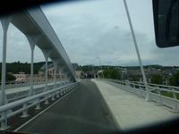 Straße und Brücke nach Luxemburg