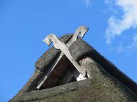 Pferdekopf Dekor am Giebel