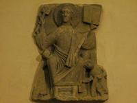 Dom St. Petri - Thronender Christus (11. Jh.) in der Westkrypta