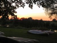 Sonnenuntergang an der Aller