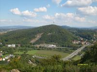 Blick auf Porta Westfalica, Durchbruchstal der Weser