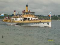 mit dem Schaufelraddampfer geht es zur Fraueninsel