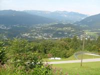 an der Sommerrodelbahn, mit Blick nach Berchtesgaden