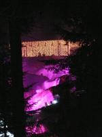 Feuershow am Wasserfall beim Triberger Weihnachtszauber