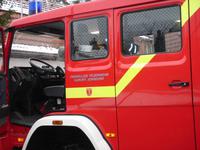 Oha, der Bus sprang nicht an. Aber die Feuerwehr half