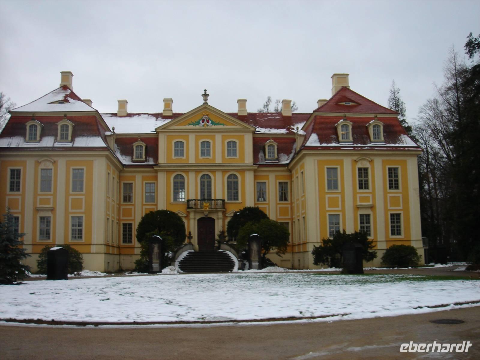 Das Schloss im Schnee... nur für uns geöffnet