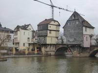 Bad Kreuznach - Brückenhäuser auf der alten Nahebrücke