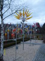 Glasschmuck im Aussenbereich