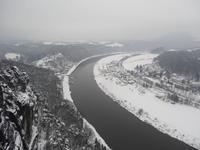 Blick von der Bastei auf die Elbe