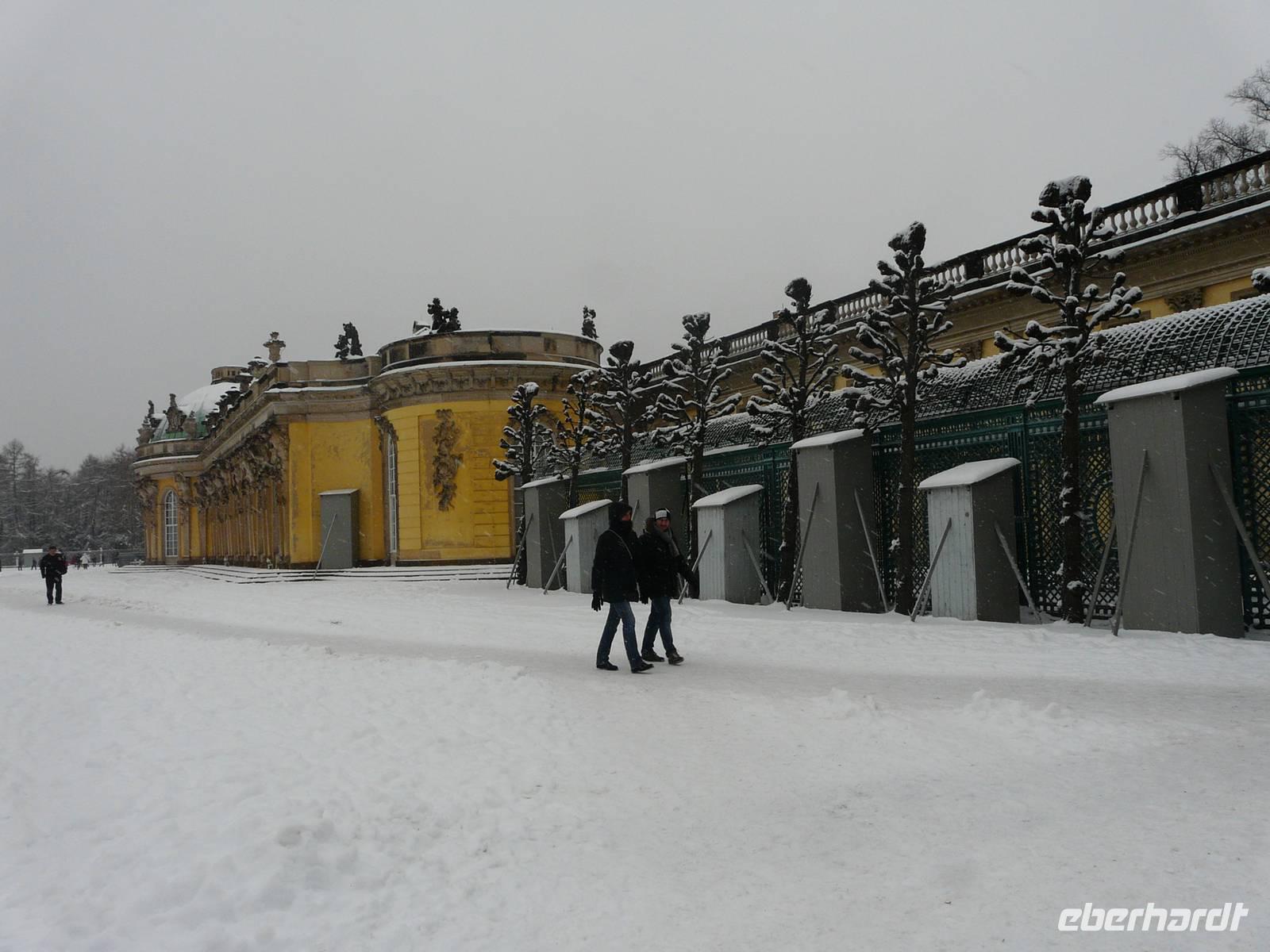 Schloss Sanssouci im Winter