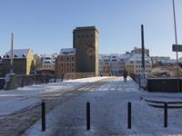 Blick über die Altsstadtbrücke (Brücke der Freundschaft) ins griechische Viertel