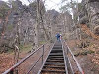 Südaufstieg zum Lilienstein