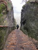 Nordabstieg vom Lilienstein