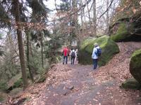 Nordabstieg vom Lilienstein