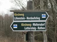 Wegweiser nach Waltersdorf