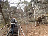 Aufstieg Lilienstein