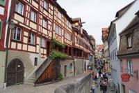 Straßenszene in Meersburg
