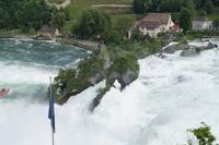 Schaffhausen - Rheinfall mit Wassermühle