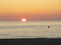 Sonnenuntergang in Dierhagen am Strand