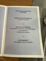 Abendessen Menü